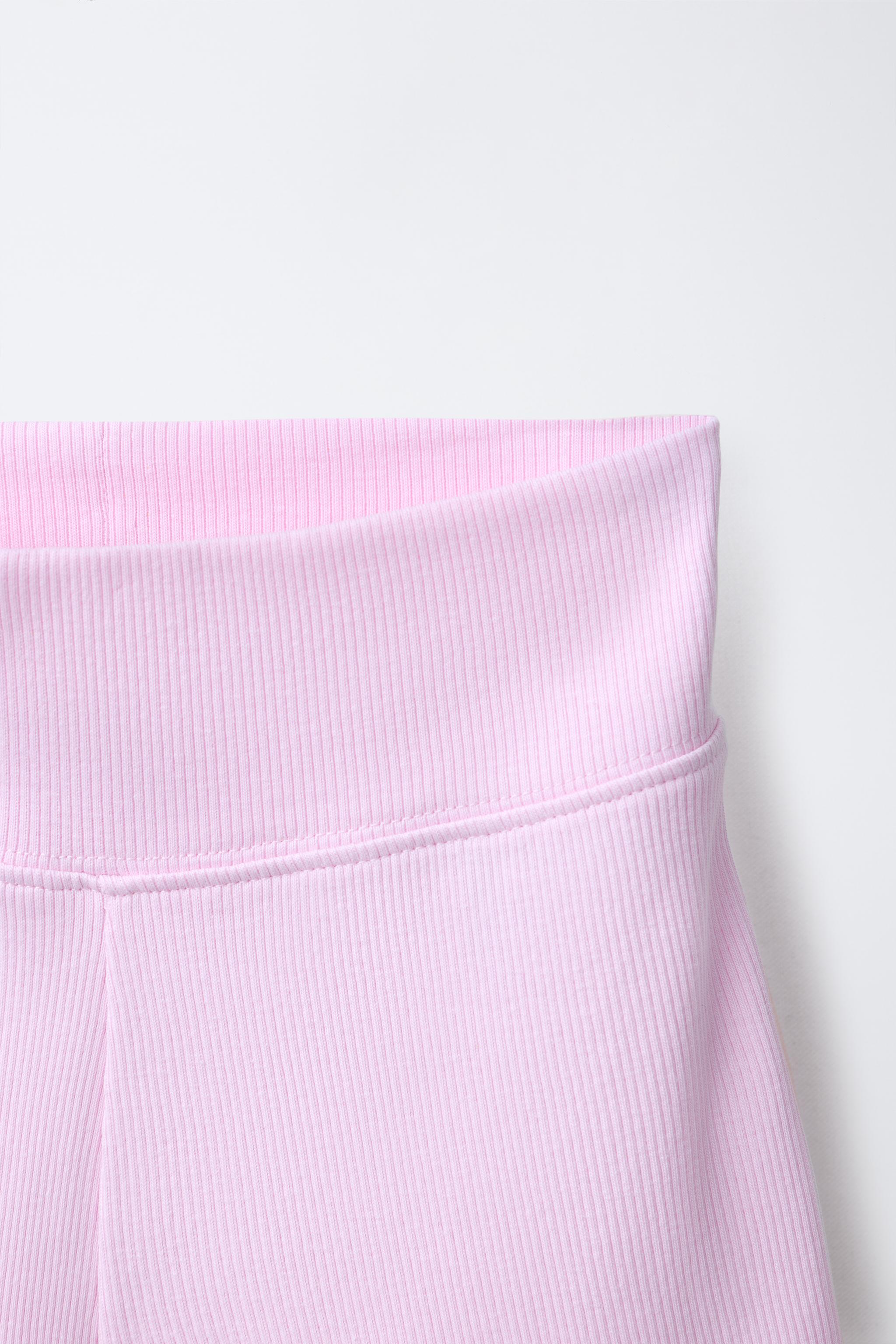 SHORT RIBBED LEGGINGS